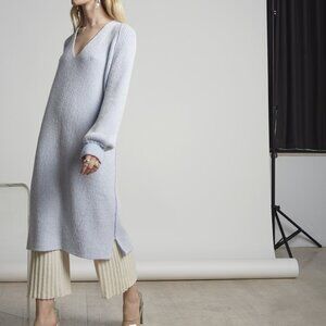 Eleven Six Size Medium/ Large Mallory Sweater Dress in Blue